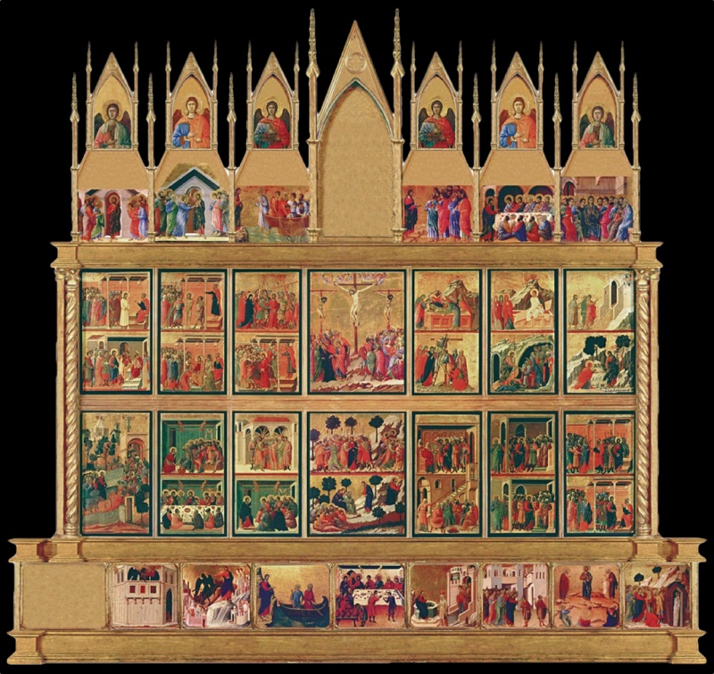 Maestà (Ricostruzione virtuale della parte posteriore)
